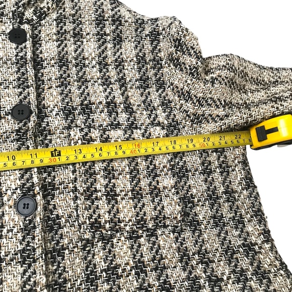 MyStyle Women's Cropped Button-Up Tweed Jacket Size L - Picture 6 of 11